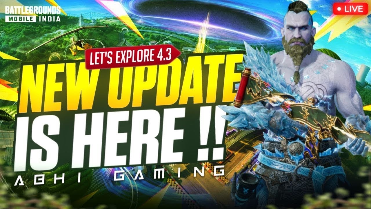 🔴BGMI NEW UPDATE IS HERE 😍 PLAYING BGMI 4.3 UPDATE LIVE 🥵  #bgmilive #bgmi #pubg #livestream