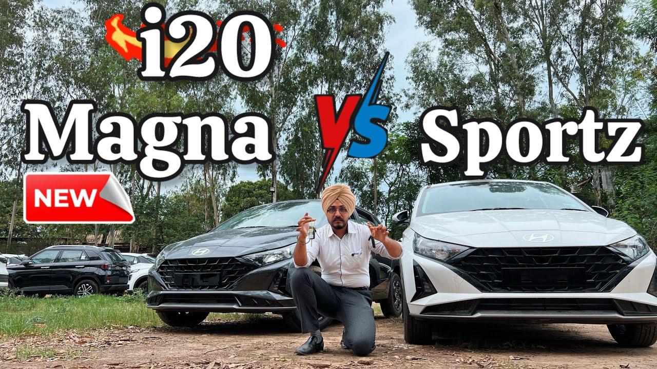 i20 magna vs Sportz 2025 comparison which is value for money after update in i20 2025#hyundai #i20