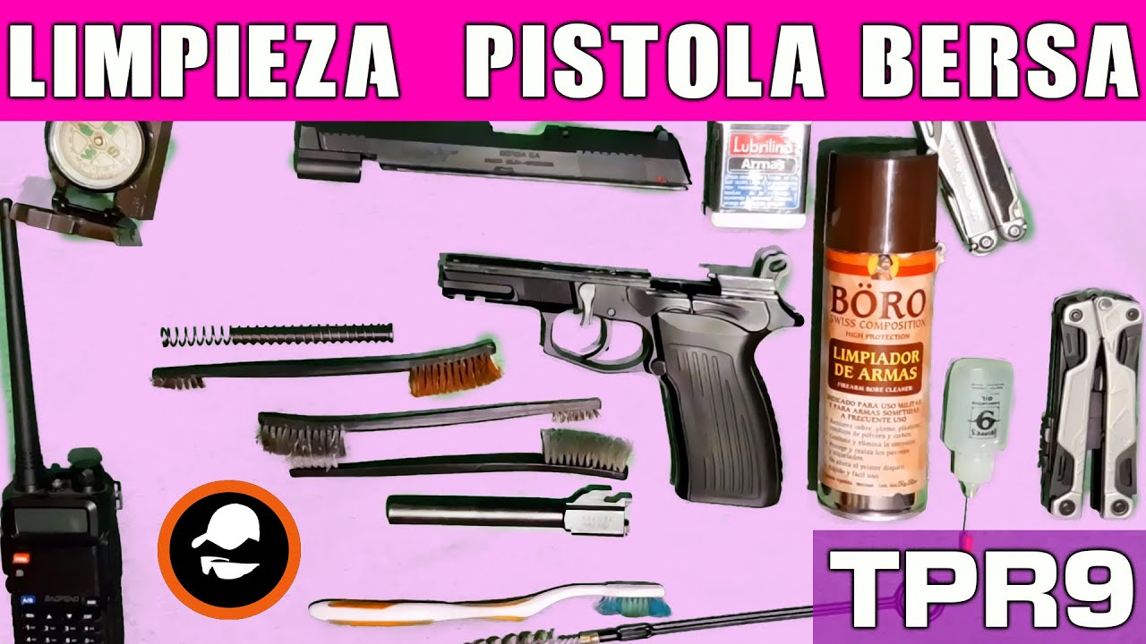 Limpieza pistola BERSA el arma Argentina