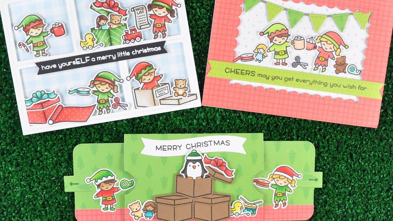 Intro to Holiday Helpers + 3 cards from start to finish