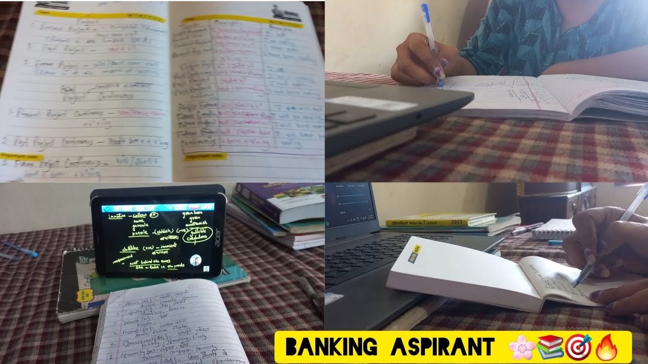 5:30am to 11:00pm Study Routine 🌸|Pre+Mains Preperation|A Day of Banking Aspirant|Day 17/30📚🎯