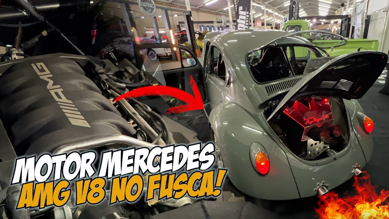 FUSCA COM MOTOR MERCEDES AMG V8 COMO VOCÊ NUNCA VIU! 7008FILMS CARBURETOR DAY