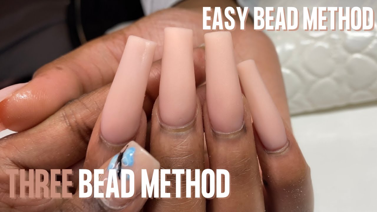 How To: Three Bead Method | Acrylic Application Tutorial | Clarissa Ama