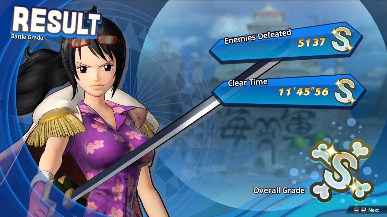 One Piece: True Pirate Warriors 4 - Tashigi (S Rank) 11'45