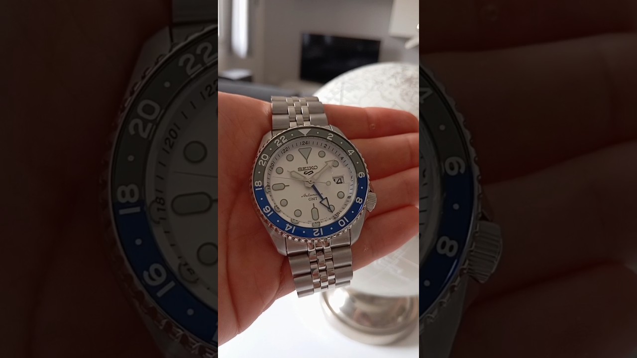 Seiko GMT SSK033K1 White Dial #seiko #seikogmt #gmt #ssk033 #automaticwatch #seiko5sports