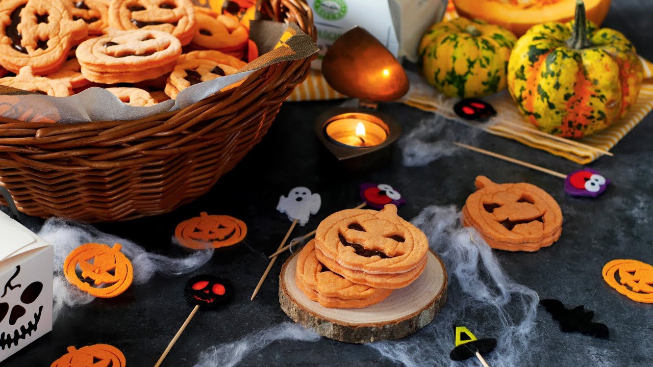 Biscotti di Halloween alla zucca e cioccolato – dolcetti golosi da preparare con i bambini 🎃