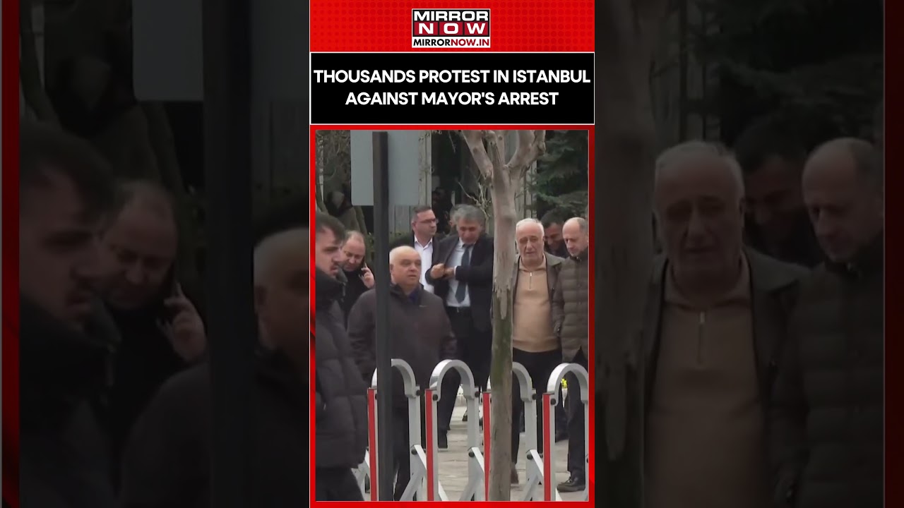 Massive Protest Erupts in Istanbul Against Mayor Ekrem Imamoğlu's Arrest, Thousands Rally #shorts