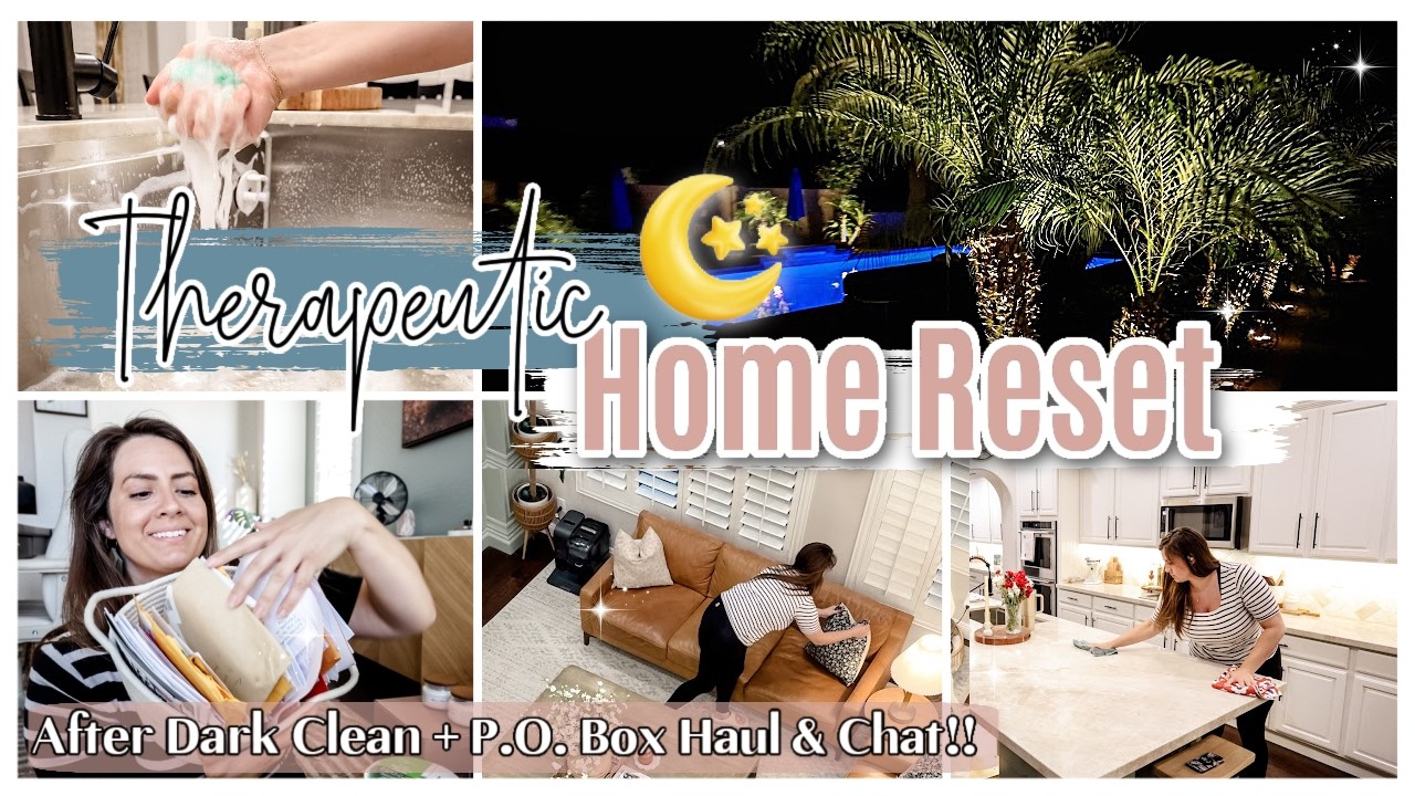 NEW! AFTER DARK CLEAN WITH ME 2025 :: SAHM Cleaning Routine + Home Haul