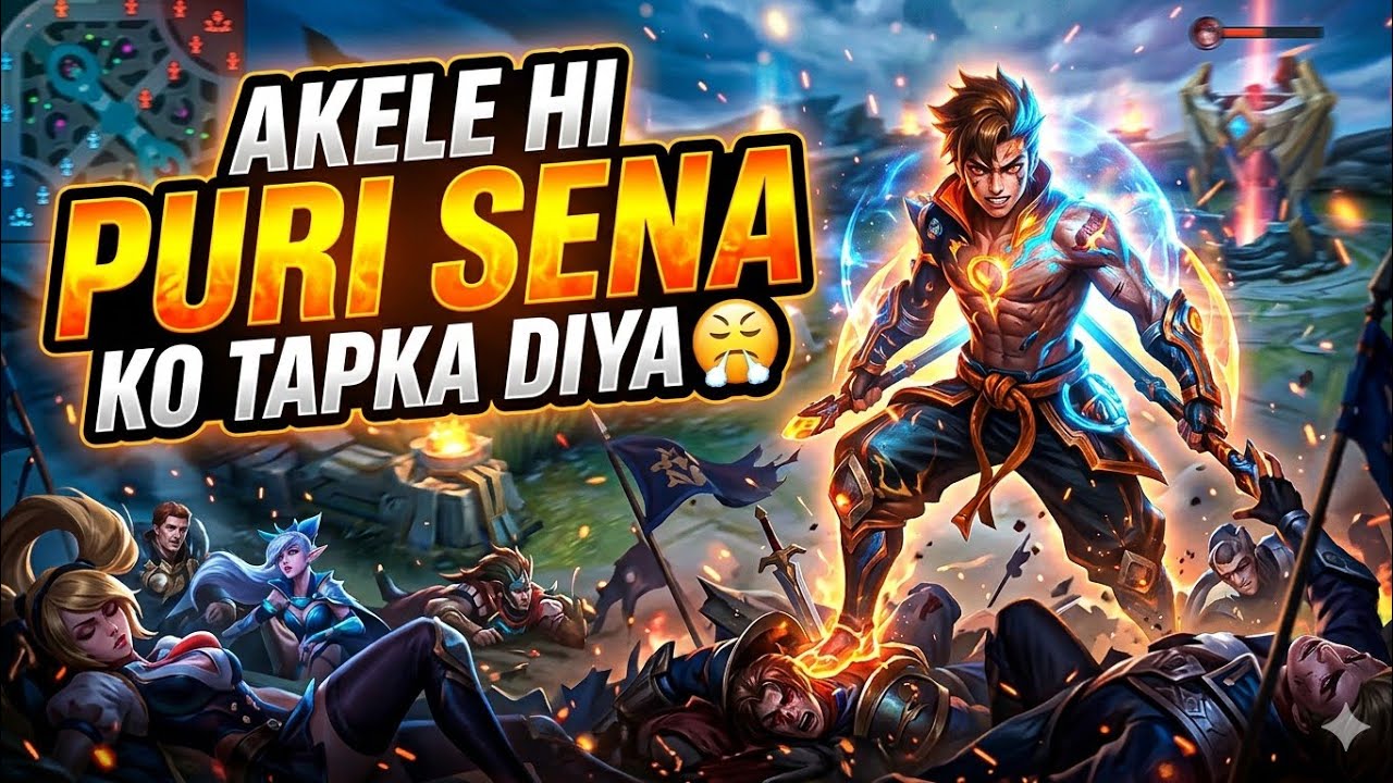 Akele hi Puri Sena Ko tapka Diya 😤