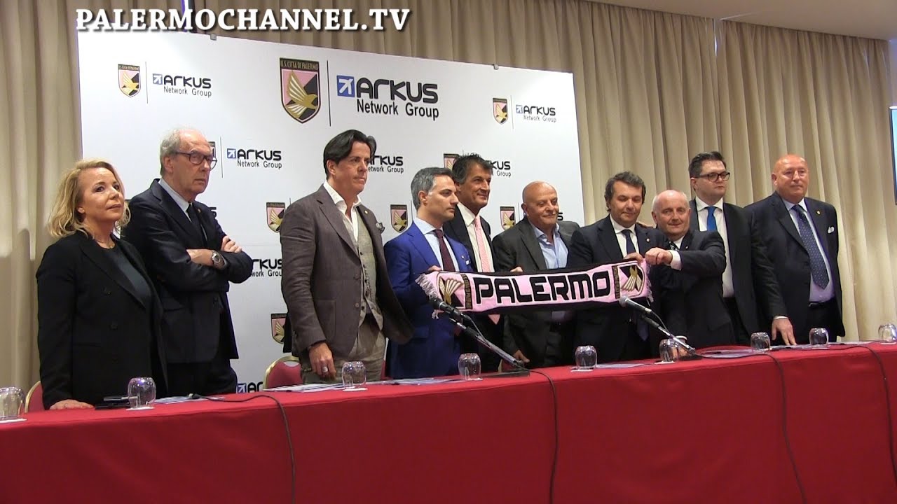 Conferenza stampa integrale Arkus Network Group nuova proprietà Us Città di Palermo