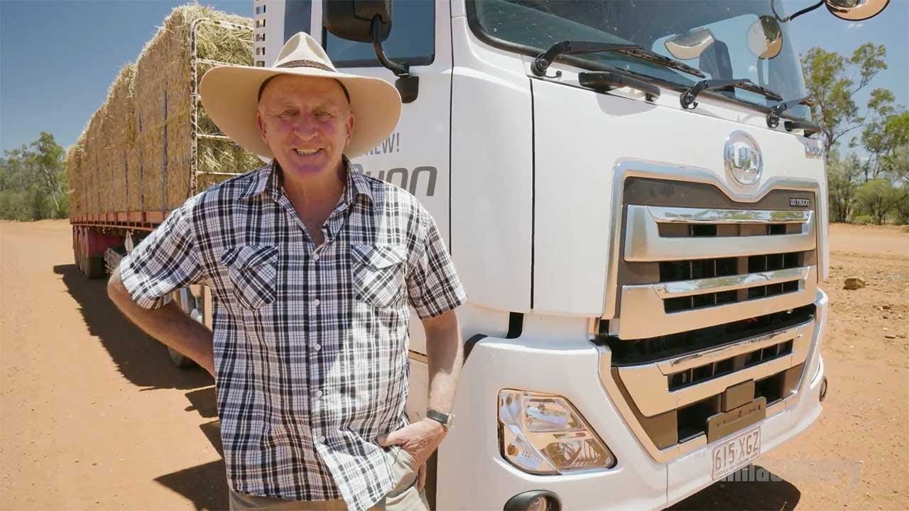 Emergency outback hay run with UD Quon truck | Farms & Farm Machinery