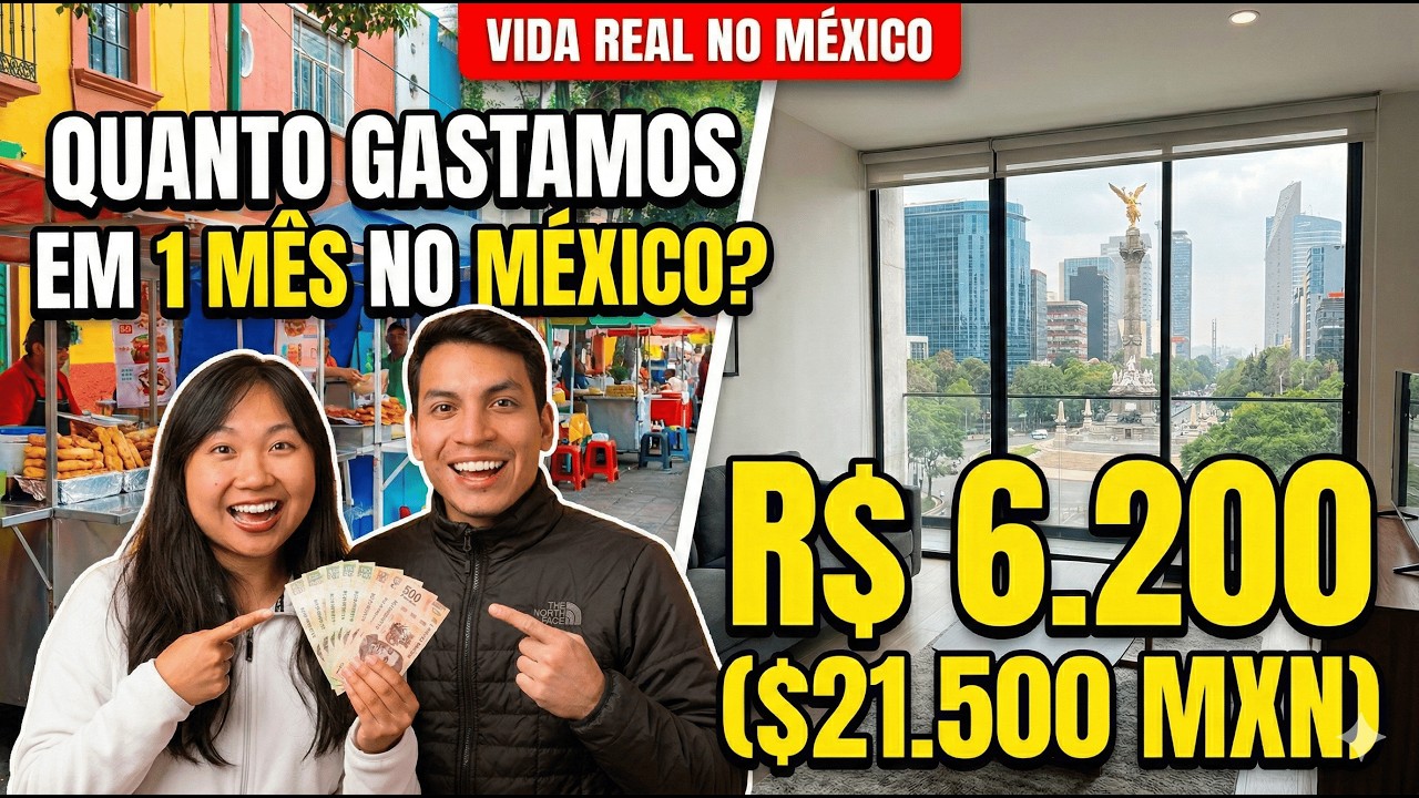 Quanto custa viver no México por 1 mês?