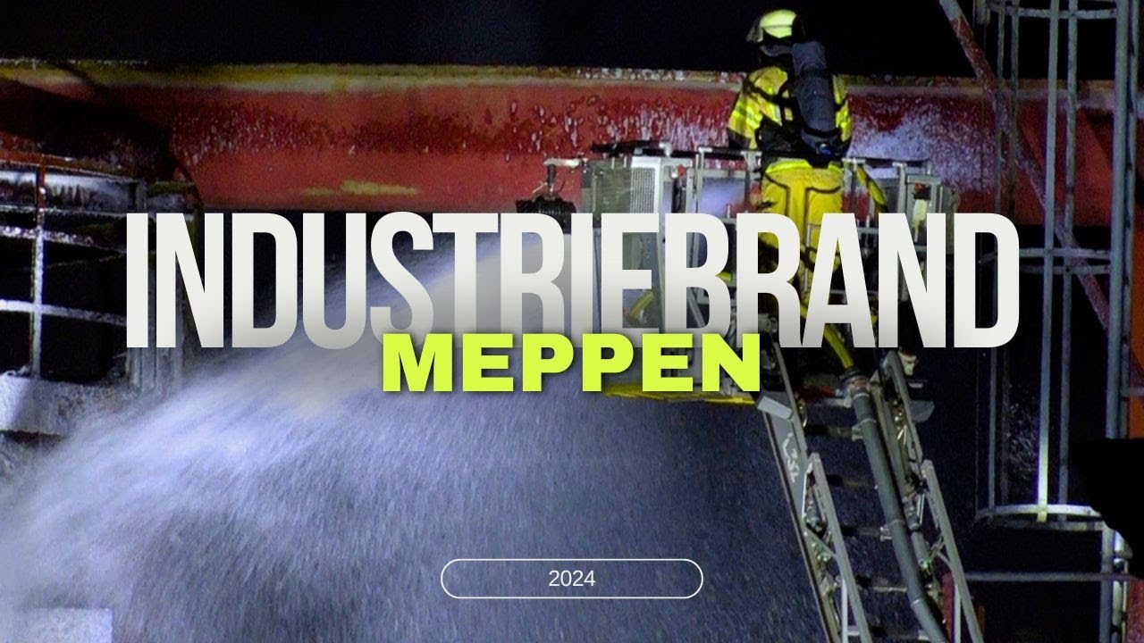 Brand im Industriebetrieb🚨🔥 | Meppen, LK Emsland -  Feuerwehr stundenlang im Einsatz 🧑‍🚒