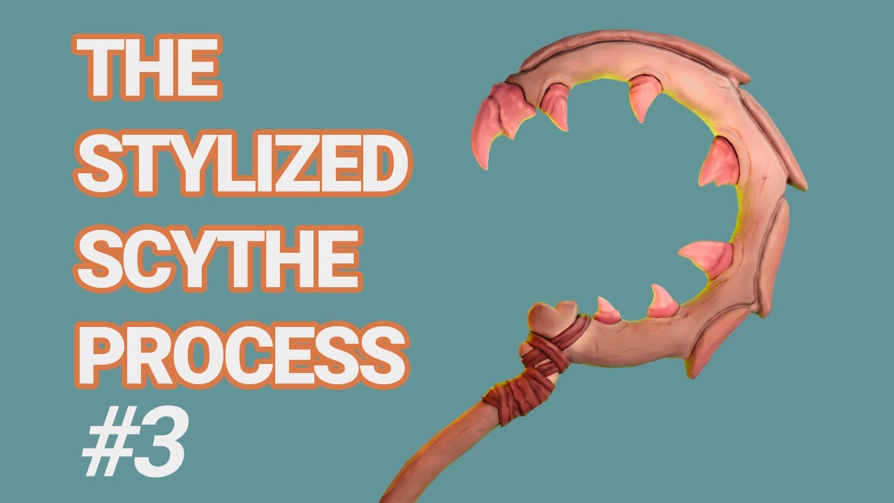 THE  STYLIZED    SCYTHE PROCESS - Retopology