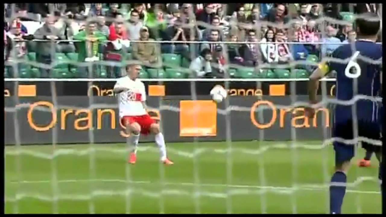 Robert Lewandowski - Piękny Gol POLSKA VS ANDORA 36' HD