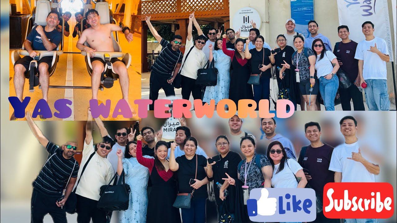 Yas water world (Abu Dhabi) Team outing