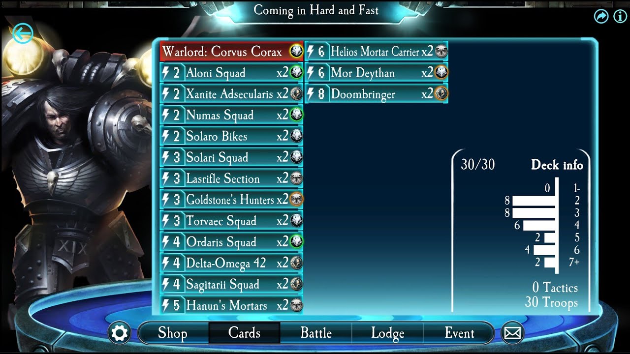 Th-MEME DECK 22: Coming in Hard and Fast (Corvus Corax) - Horus Heresy Legions