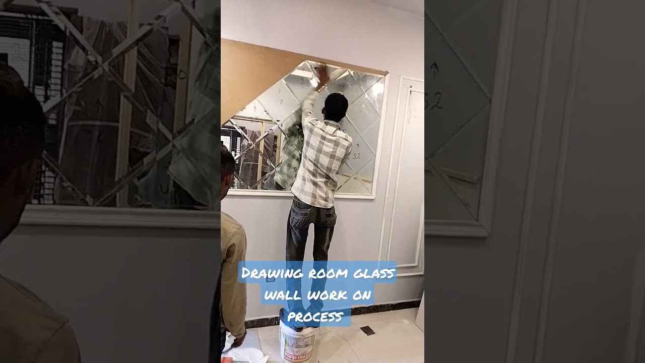 DRAWING ROOM GLASS WALL ON PROCESS BY UNIVERSAL DECOR
