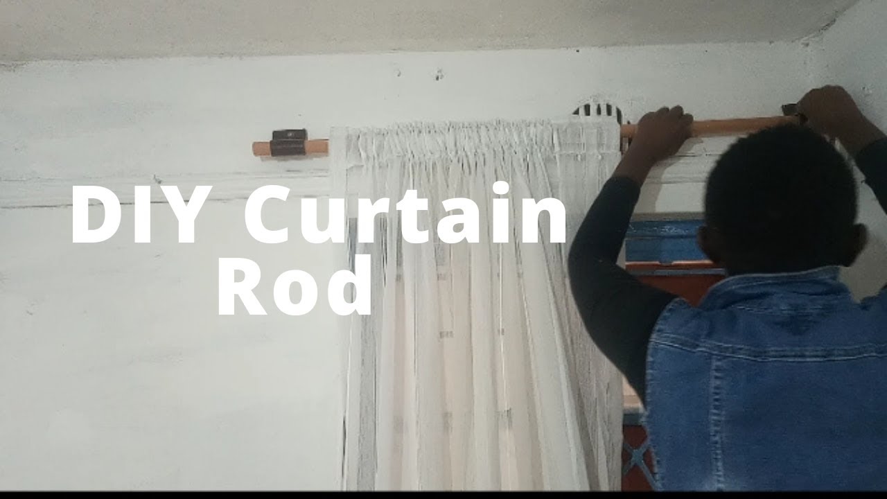 EASY DIY CURTAIN ROD //Easy and very affordable