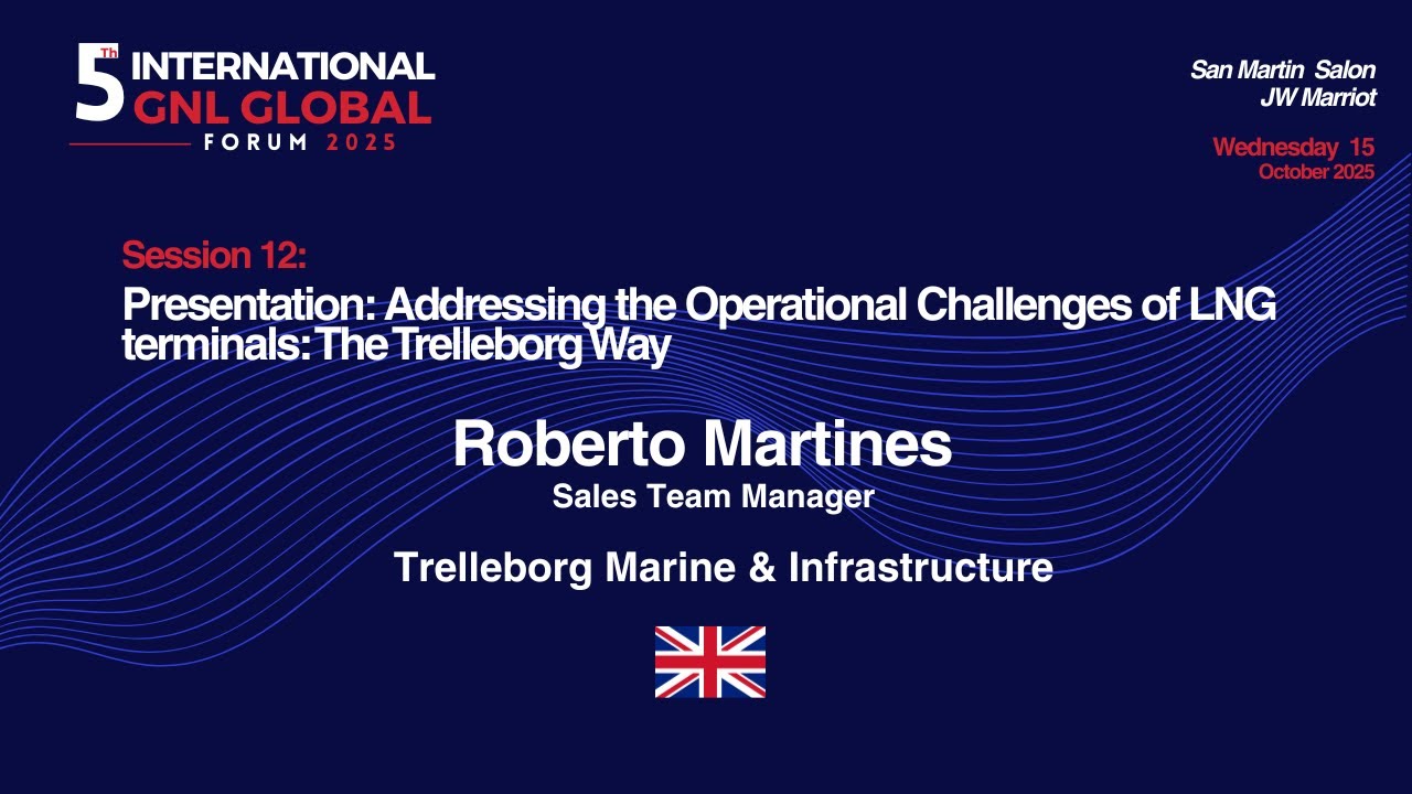 Session 12. Presentation: Roberto Martines, Sales Team Manager, Trelleborg Marine & Infrastructure