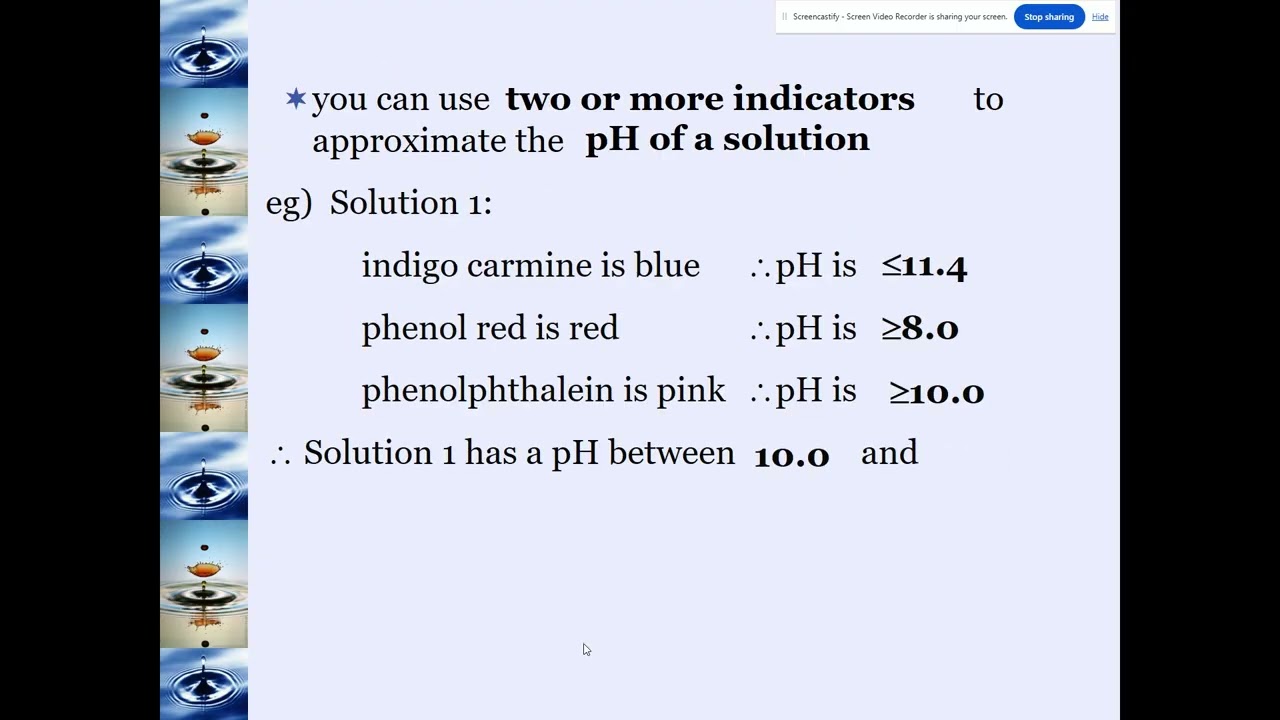 Chemistry 20 - Acids & Bases Lesson 7 - Understanding pH Measurement, Indicators and Dilution