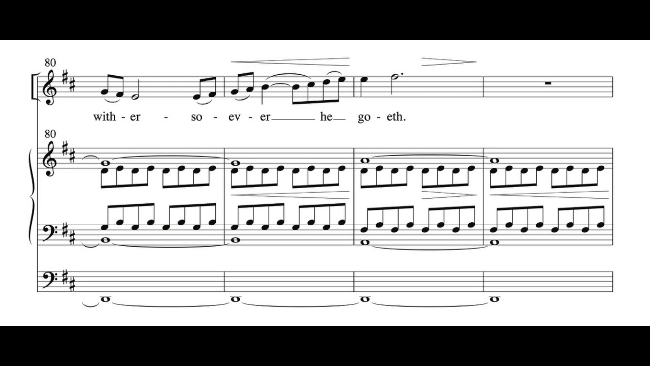 O How Glorious, Stopford Score