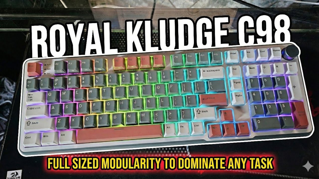 Modular Keyboards Let You Control The Virtual Space. Royal Kludge C98 Magnetic. Unboxing/Review.