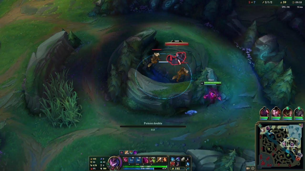 [SoloQ in low Emerald] - Shaco vs Rengar