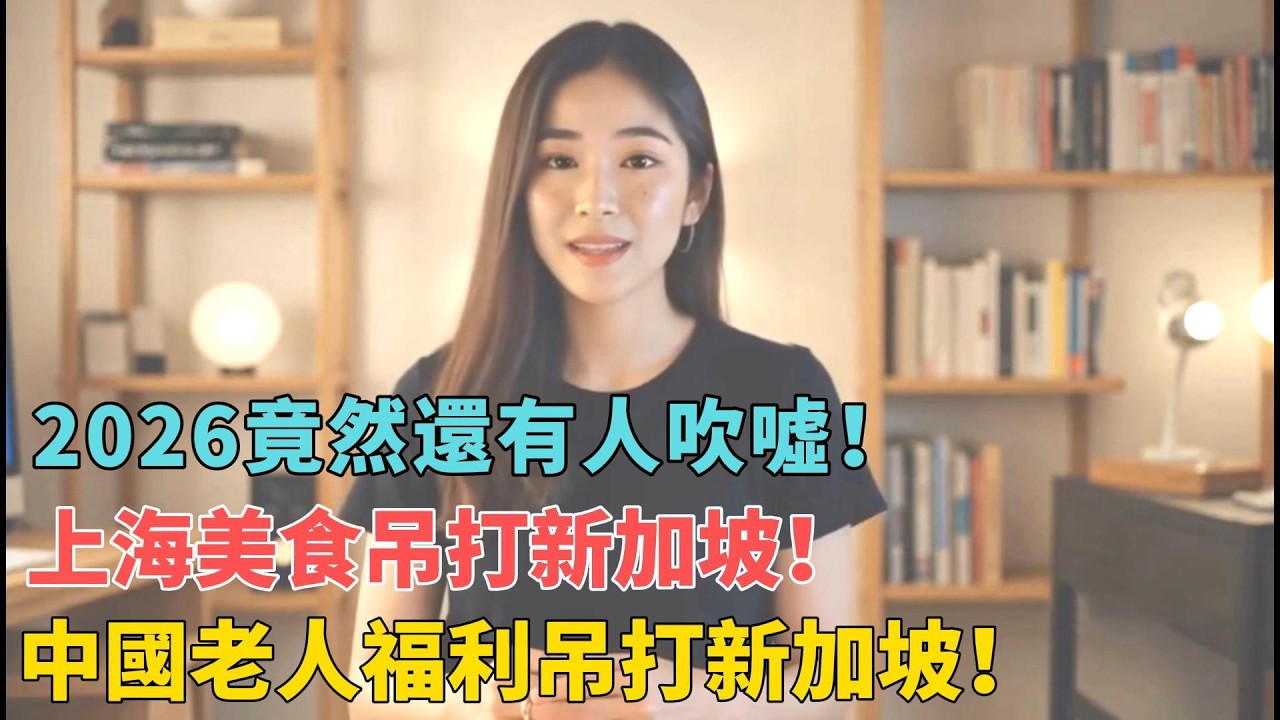 你敢信？中國互聯網上吹噓上海美食完爆新加坡？連中國退休老人福利都完爆新加坡？