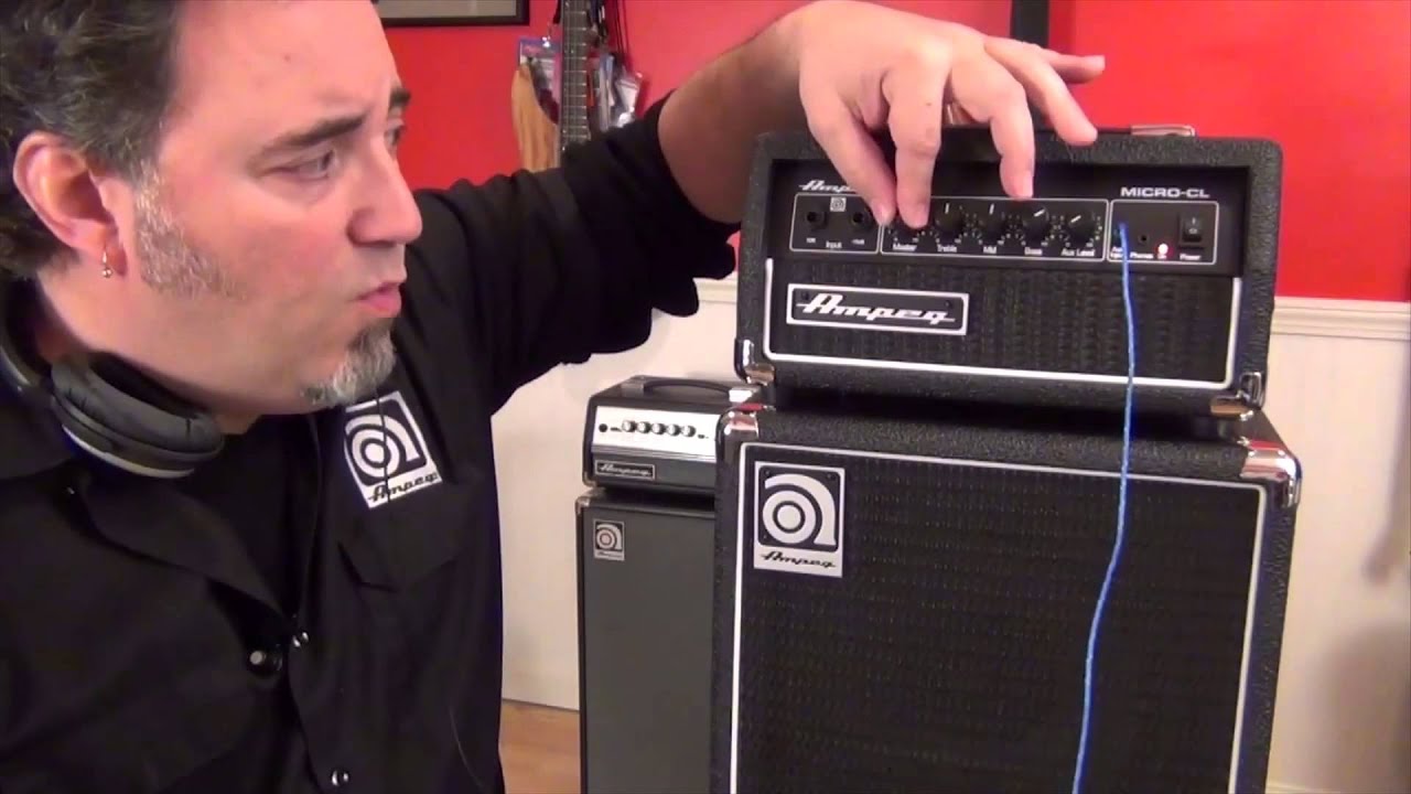 Ampeg Micro-CL Stack Bass Amplifier Head & Cabinet Overview | Full Compass
