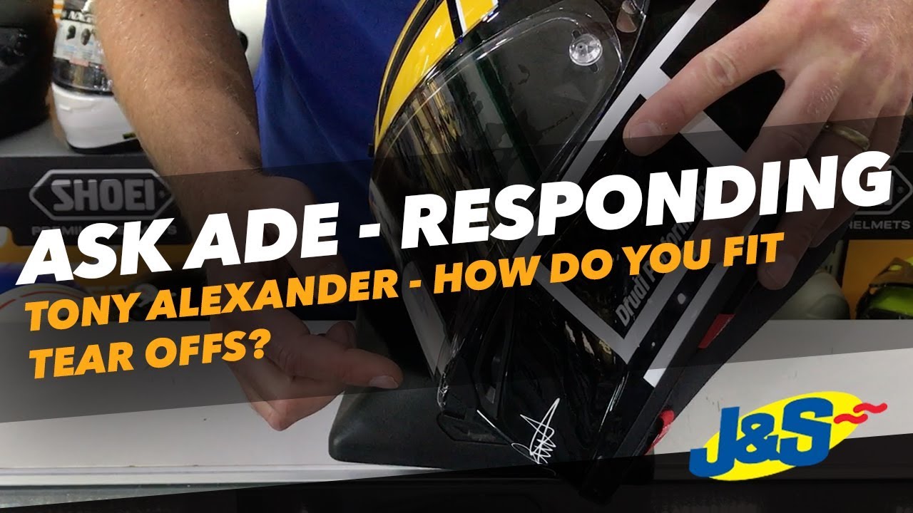 Ask Ade - How do you fit tear offs to your visor? - J&S Accessories Ltd