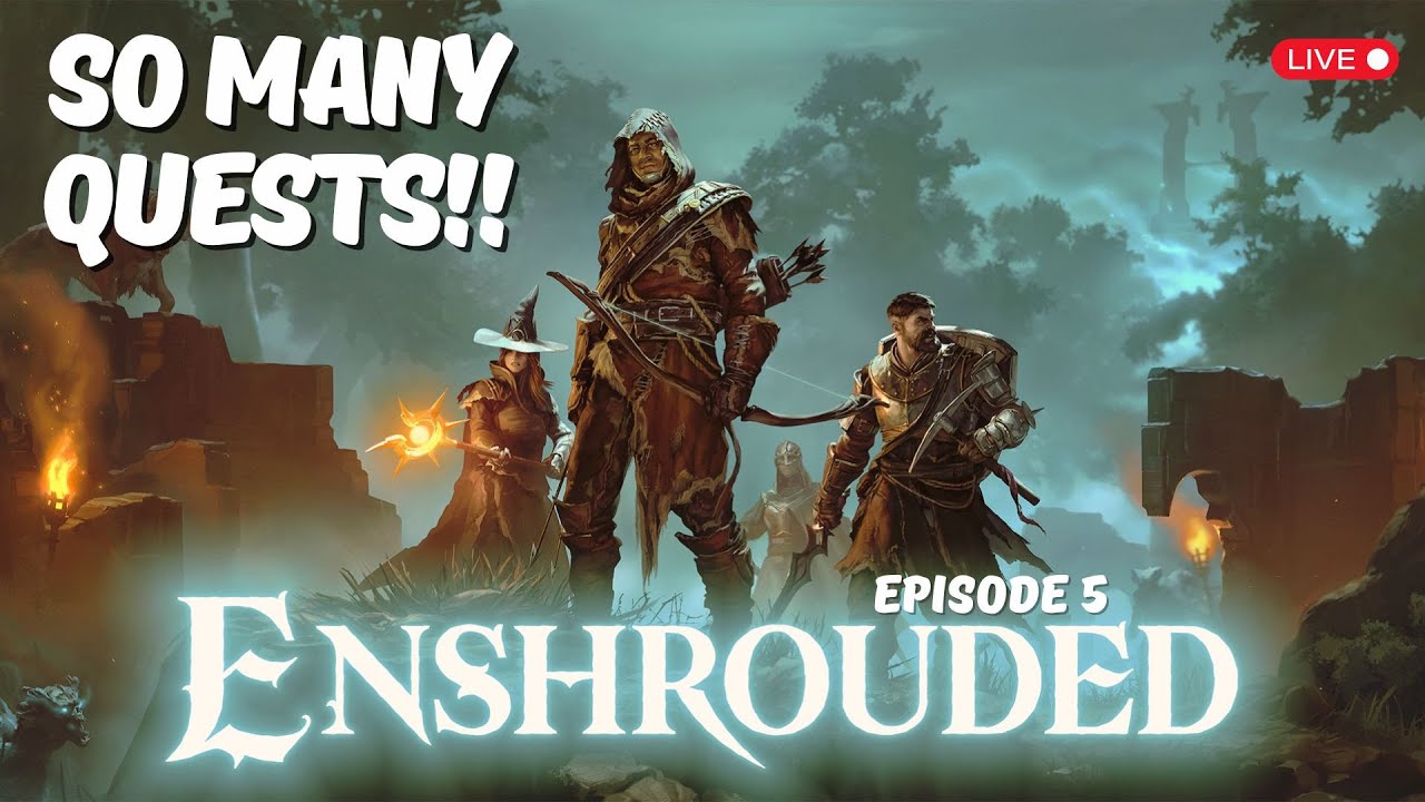 Enshrouded! So many quests, so little time! Ep 5! LIVE! #enshrouded #adventure #questing