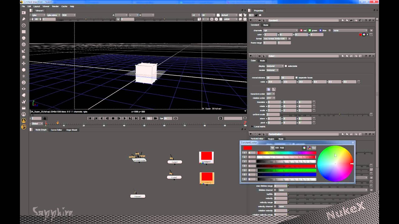 Nuke. Урок №11. NukeX: Particles.