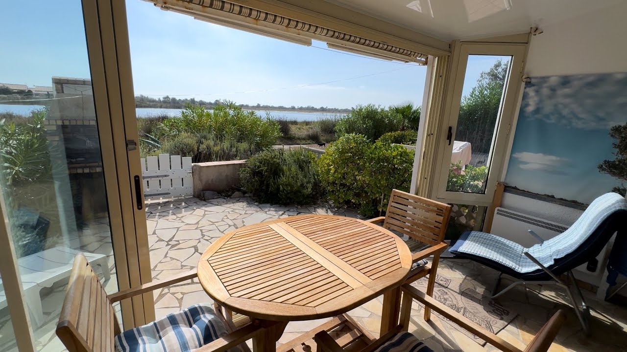 AU BORD DE LA LAGUNE -Pavillon 3 pièces à vendre à Gruissan 11430/ Réf. 3815 - 244 650 €
