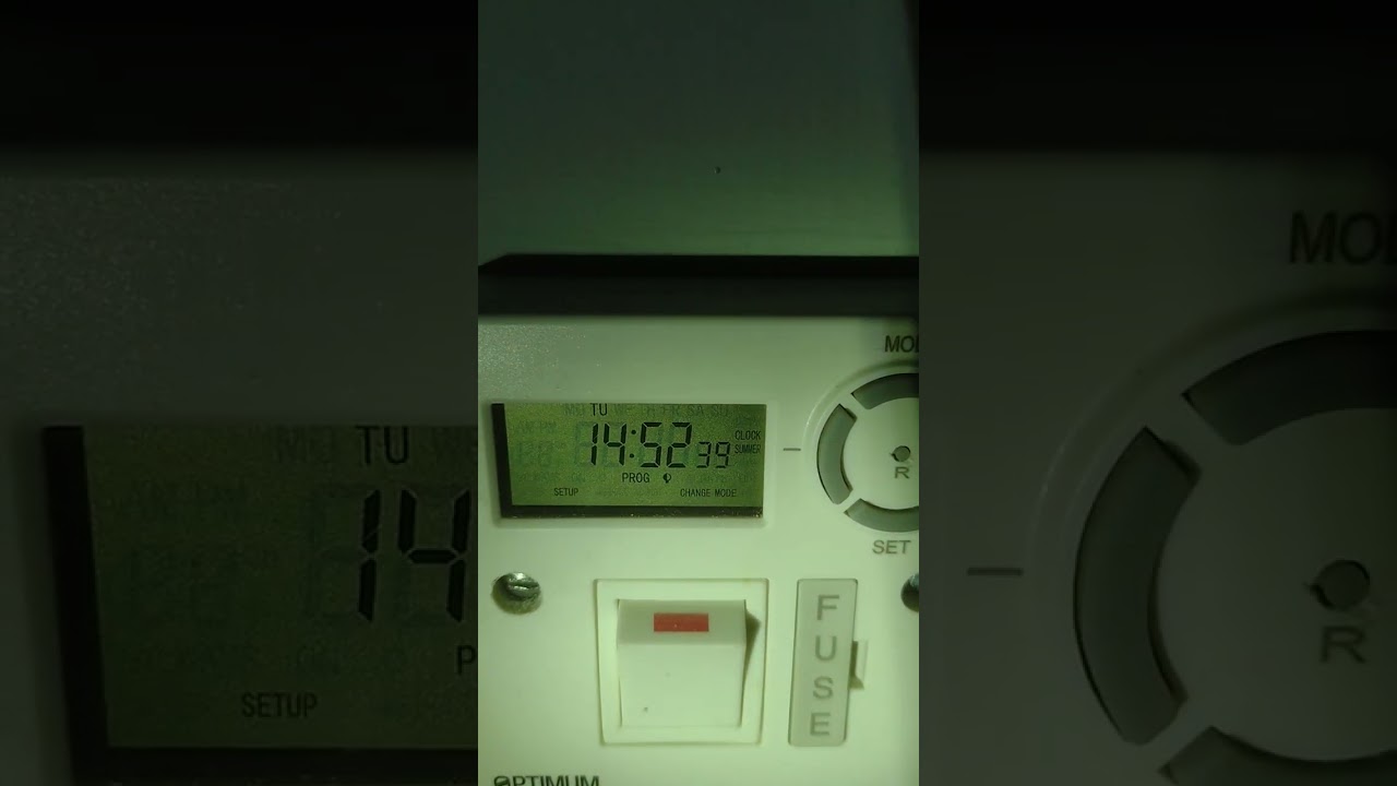 Optimum Digital fused spur timer. Clarification of programming.