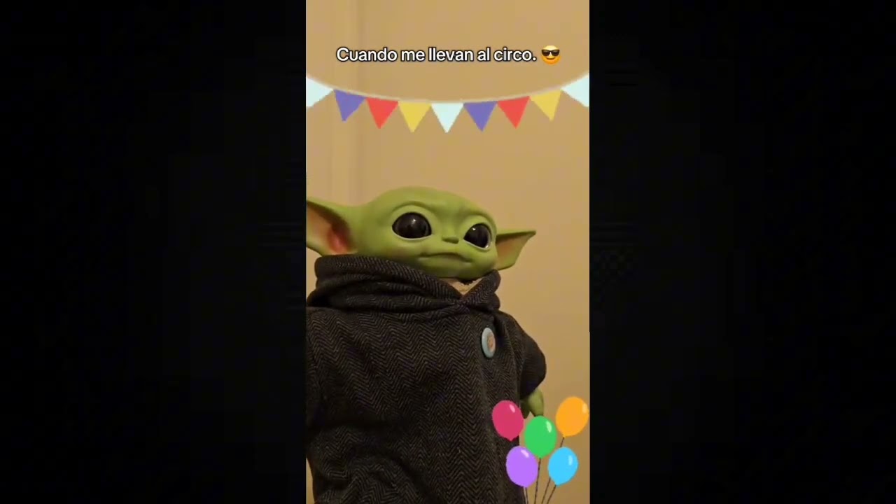 El circo. #babyyoda #grogu #circo #humor #comedia #risas #divertido 