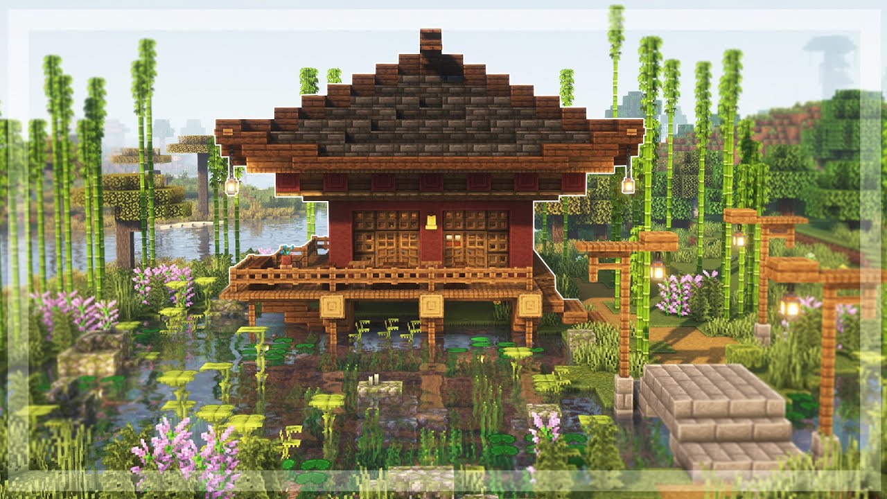Minecraft: How to Build a Japanese Tea House - Tutorial