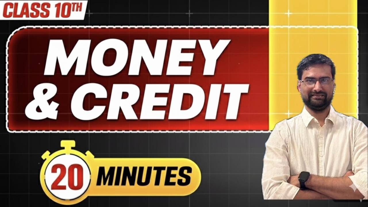 money and credit | 20 minutes rapid revision | class 10th Economics