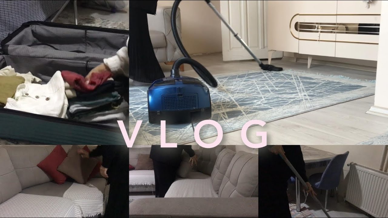 TATİL ÖNCESİ TEMİZLİK🧼🧹|| 2 Kişilik bavul hazırlığı 🧳 || Nasıl organize ettim ? || günlük vlog