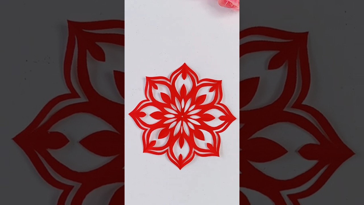 Flower Paper Cutting #papercutting #shorts #viralshorts