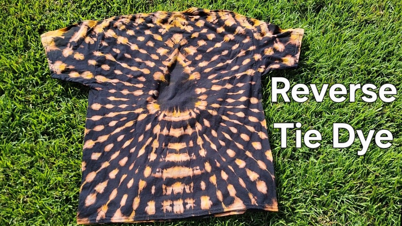 Tie dye with bleach super easy tutorial 