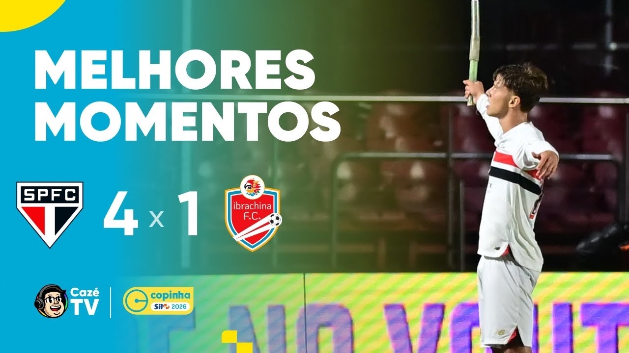 MELHORES MOMENTOS: SÃO PAULO 4 X 1 IBRACHINA | COPINHA 2026 | SEMIFINAL