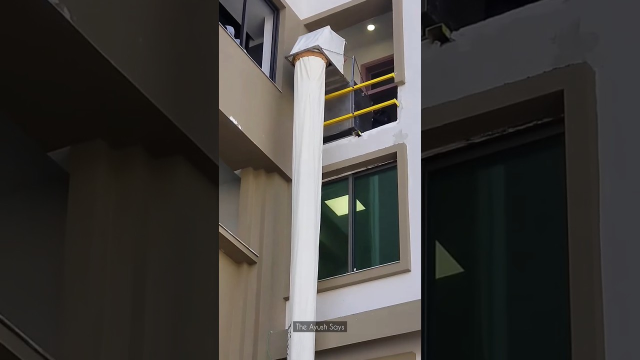 This chute can save many lives🫡 Fire escape for buildings #shorts #viral