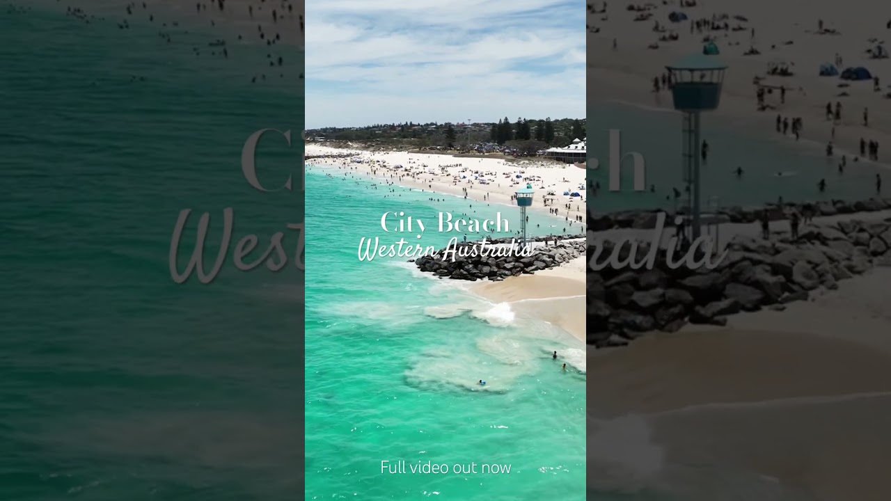 The amazing City Beach in Perth #beach #australia #drone #beaches #perth #nature