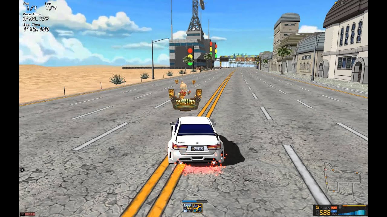 스키드러쉬 소나타V9 오로스갈림길 역 Drift City Oros crossroads R ENSONY V9 Skid Rush