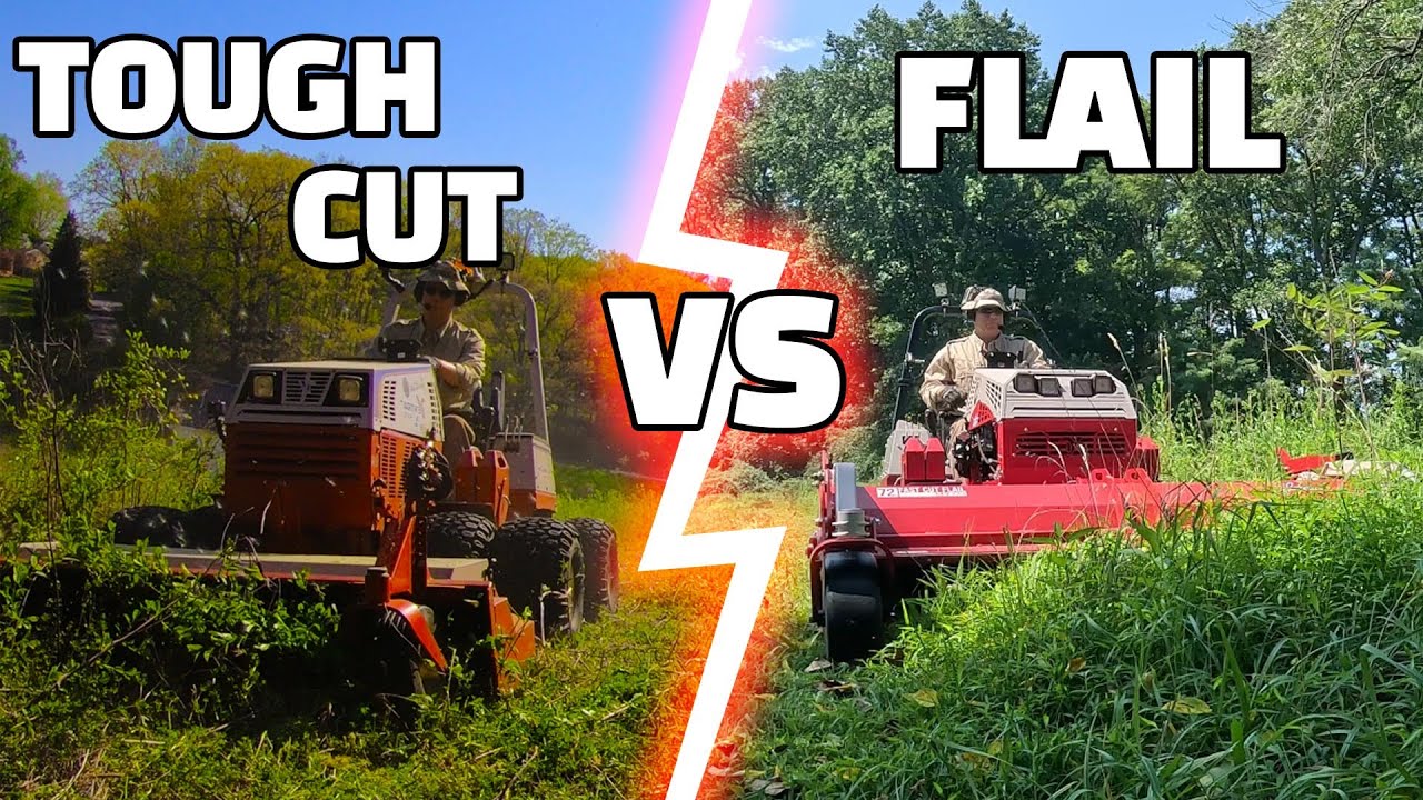 TOUGH CUT VS. FLAIL: Which Ventrac Attachment Wins? #ventrac #bluecordpropertycare