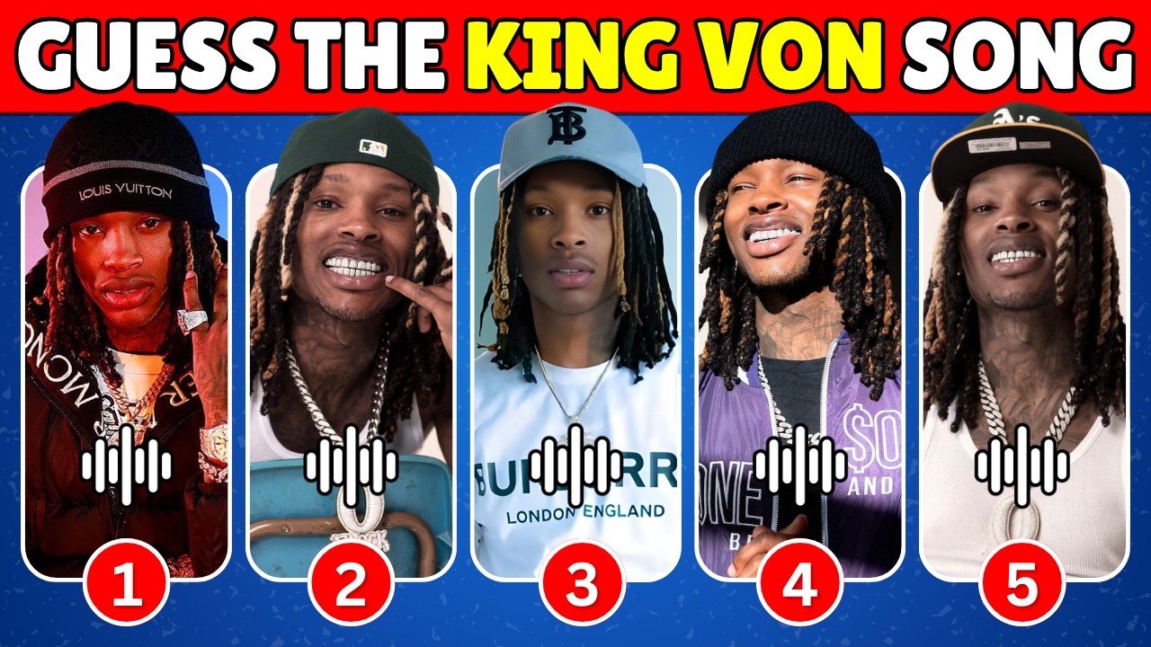 Guess The King Von ⭕ Songs By Intro ✅🎵 | 99.9% Will Fail| 📀Rap Quiz 2025 | The Quiz Mania