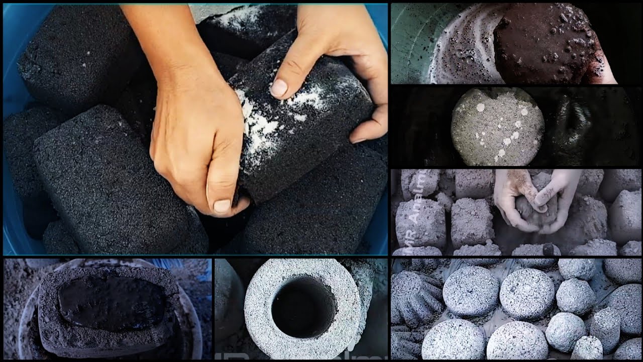 Requested video @zubaida_ASMR Pure & Gritty Charcoal Compilation || Oddly Satisfying