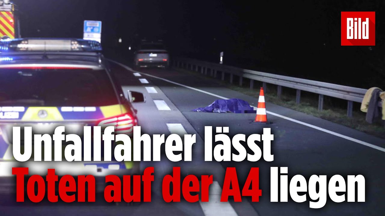Fu&szlig;g&auml;nger auf der Autobahn erfasst &ndash; Fahrer fl&uuml;chtet