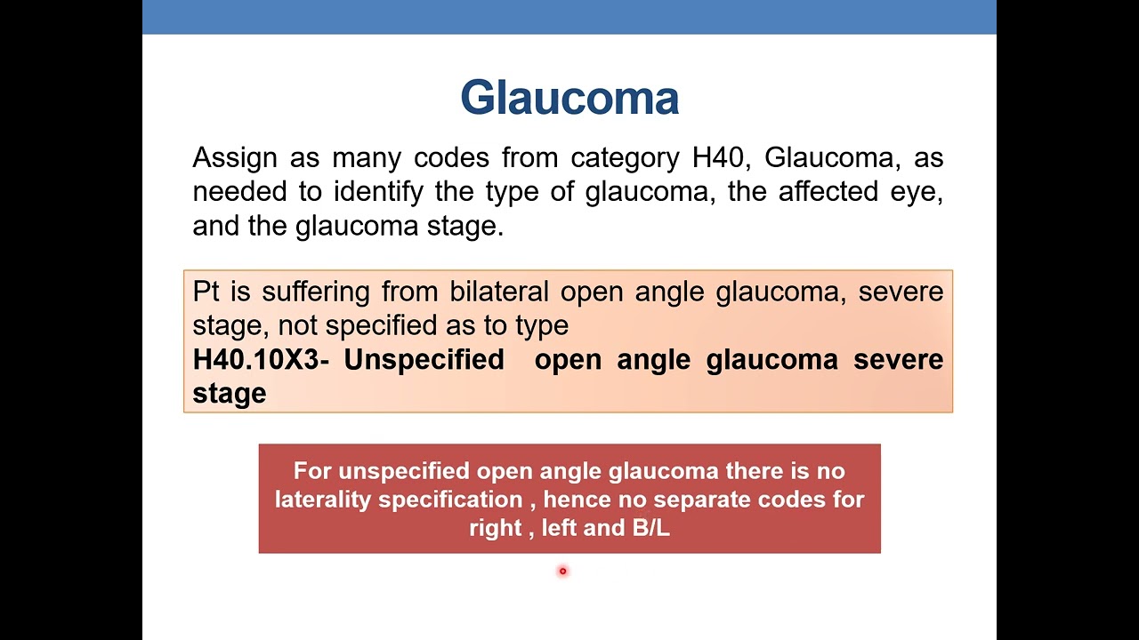 2023 ICD 10 CM CODING GUIDELINES FOR CHAPTER 7: DISEASES OF EYE & ADNEXA